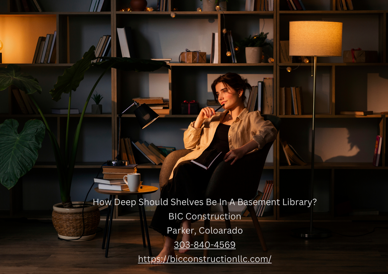 How Deep Should Shelves Be In A Basement Library?